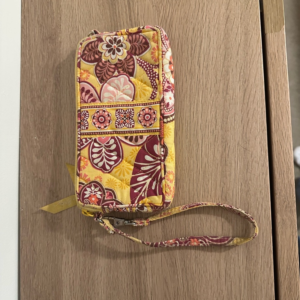 Vera Bradley RETIRED print Bali gold wristlet - Picture 5 of 5